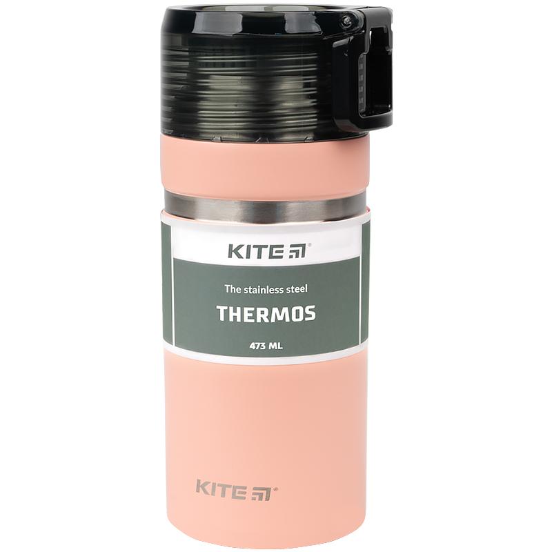 Термос KITE K21-320-01, 473 мл, персиковий